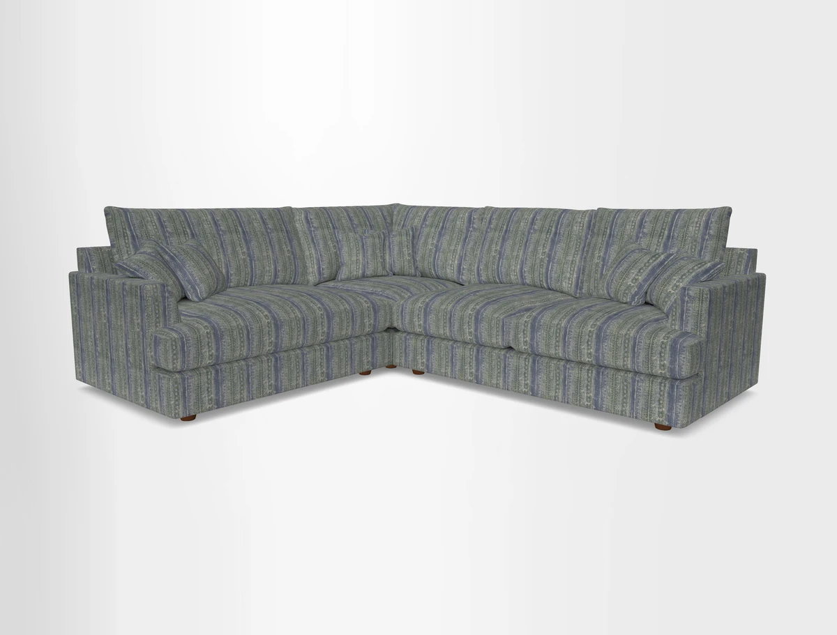 Slingsby Medium Fitted Cover Corner Unit RHF in Two Tone Plain Biscuit