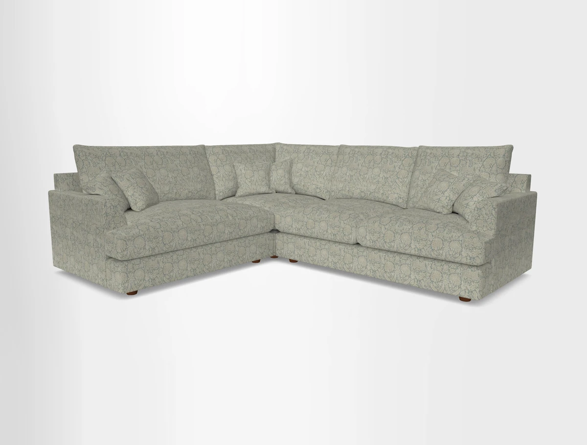 Slingsby Medium Fitted Cover Corner Unit RHF in Two Tone Plain Biscuit