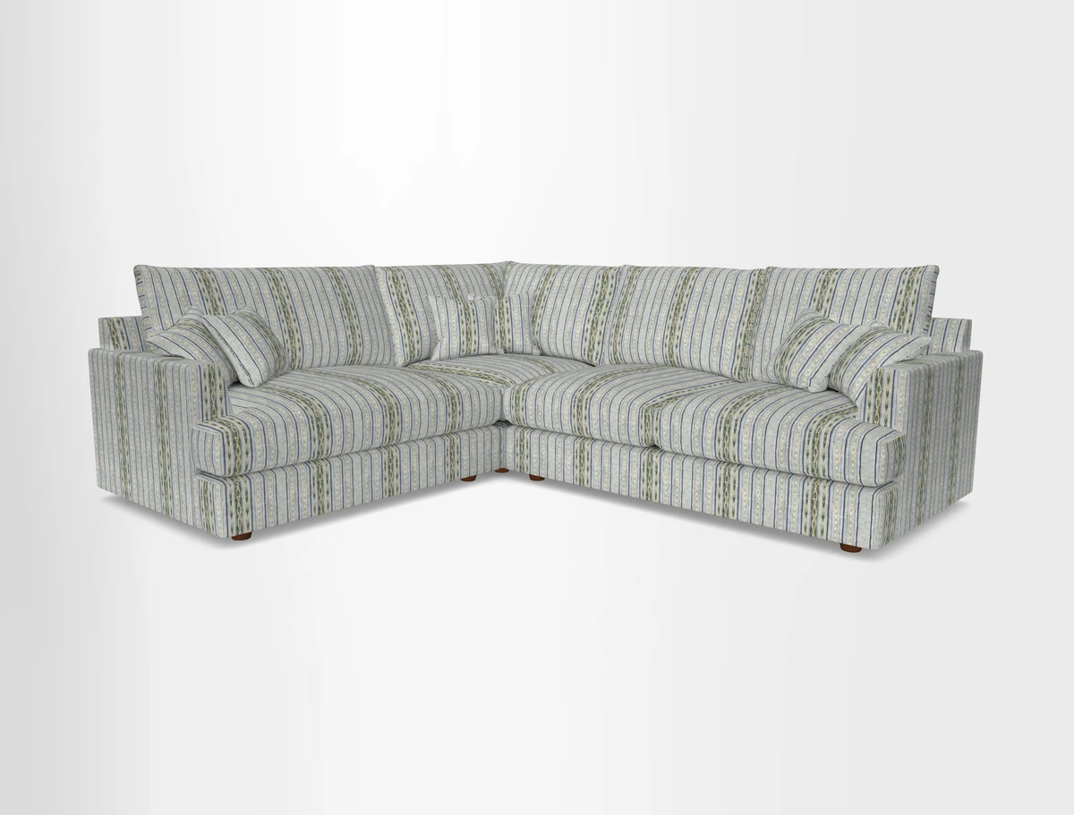 Slingsby Medium Fitted Cover Corner Unit RHF in Two Tone Plain Biscuit