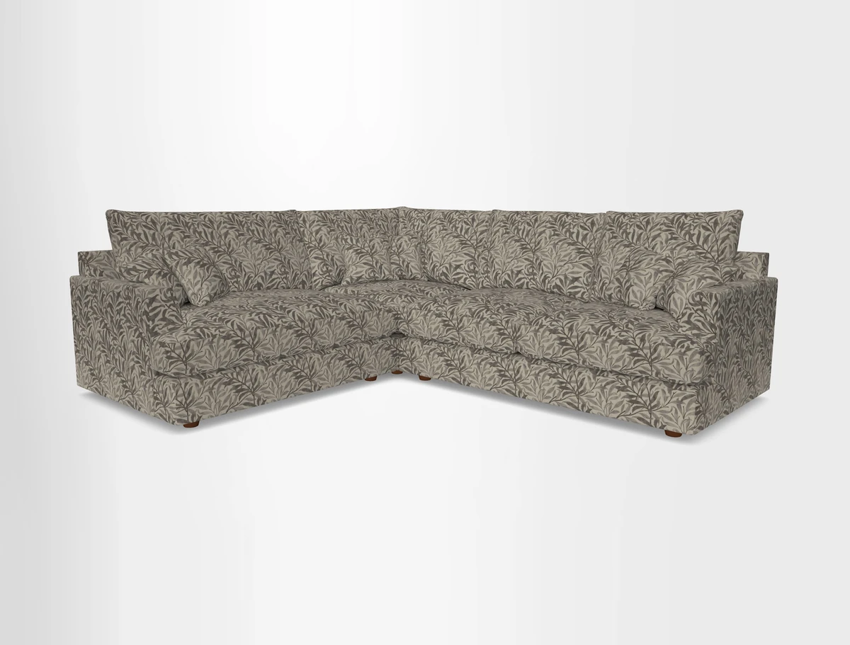 Slingsby Medium Fitted Cover Corner Unit RHF in Two Tone Plain Biscuit