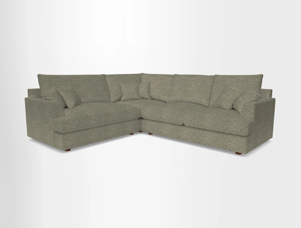 Slingsby Medium Fitted Cover Corner Unit RHF in Two Tone Plain Biscuit