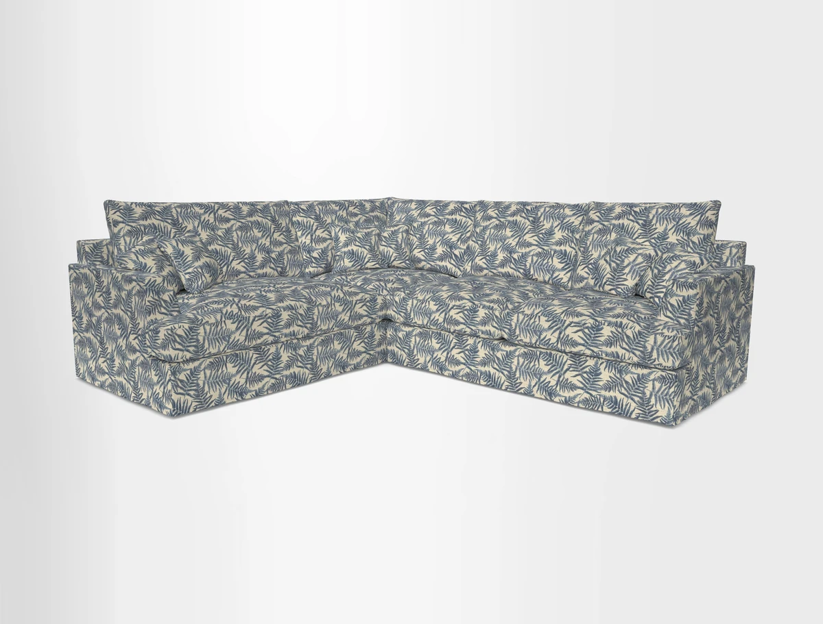 Slingsby Medium Fitted Cover Corner Unit RHF in Two Tone Plain Biscuit