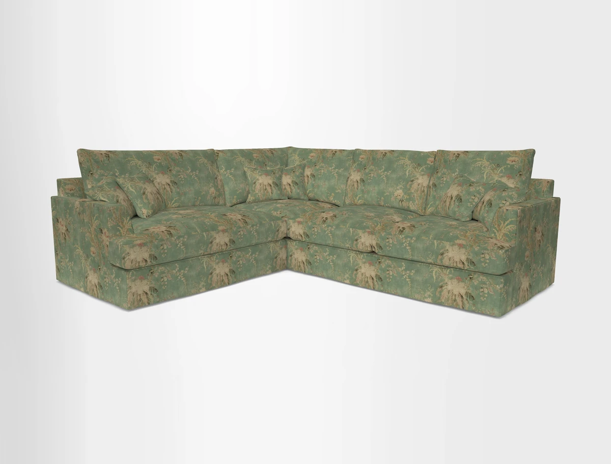 Slingsby Medium Fitted Cover Corner Unit RHF in Two Tone Plain Biscuit