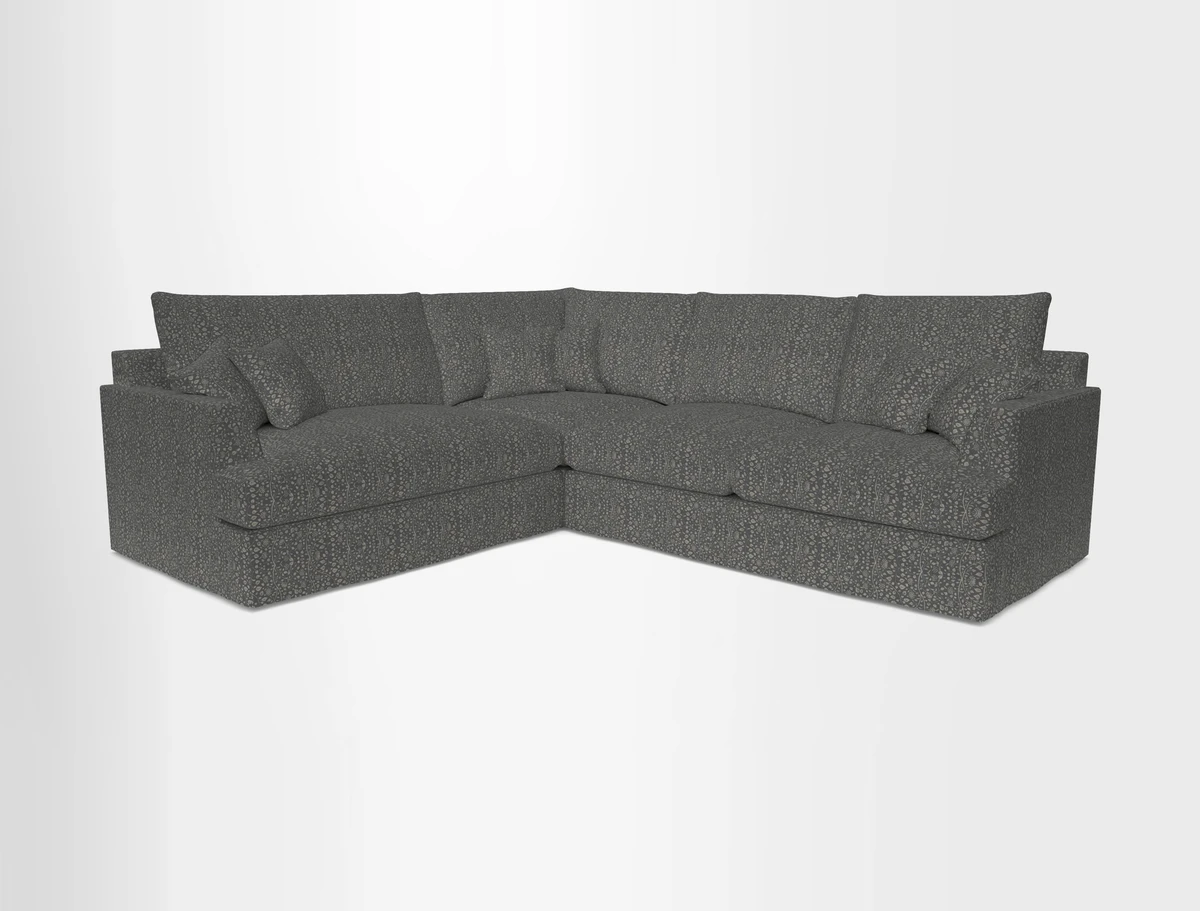 Slingsby Medium Fitted Cover Corner Unit RHF in Two Tone Plain Biscuit