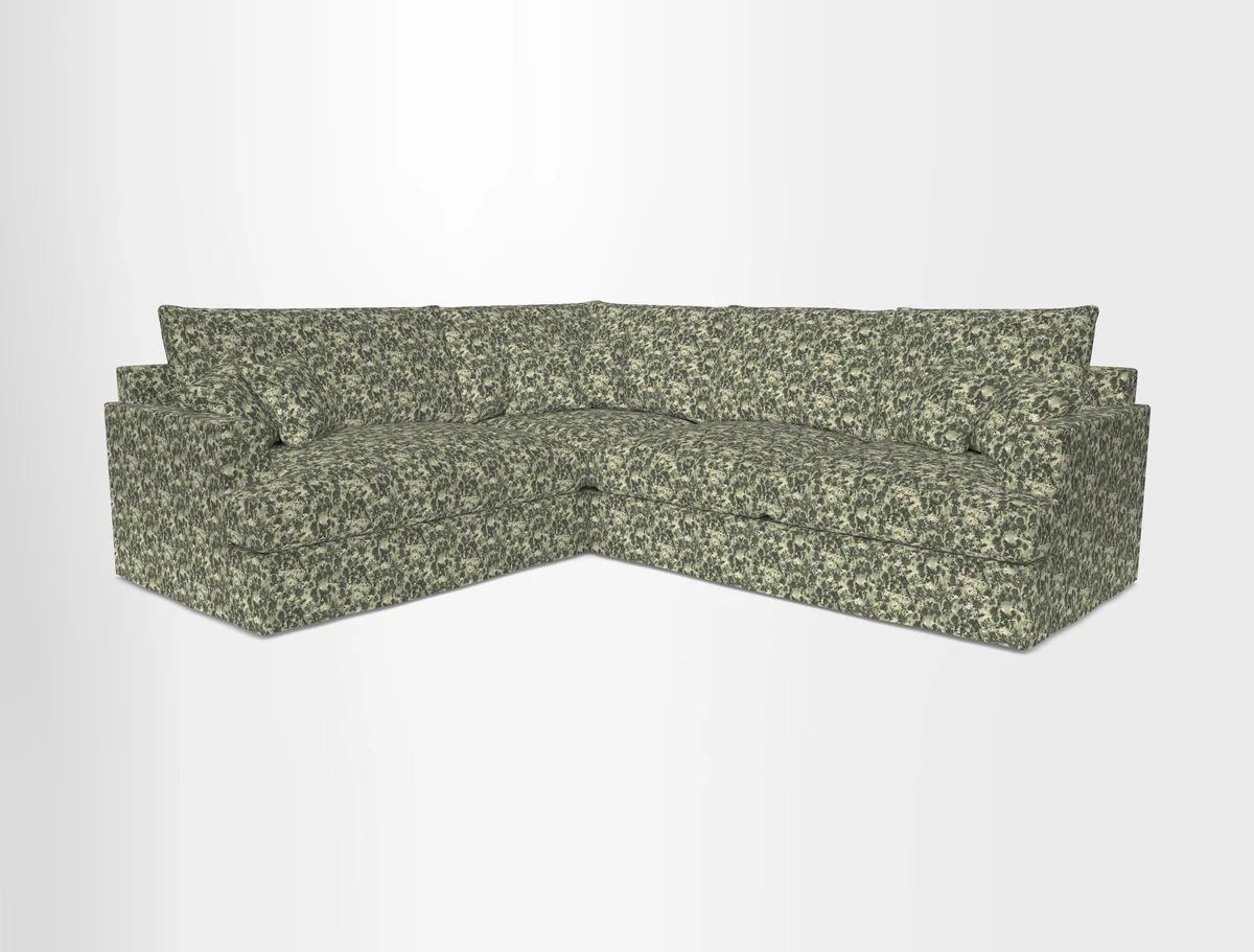 Slingsby Medium Fitted Cover Corner Unit RHF in Two Tone Plain Biscuit