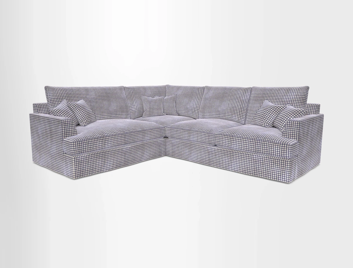 Slingsby Medium Fitted Cover Corner Unit RHF in Two Tone Plain Biscuit