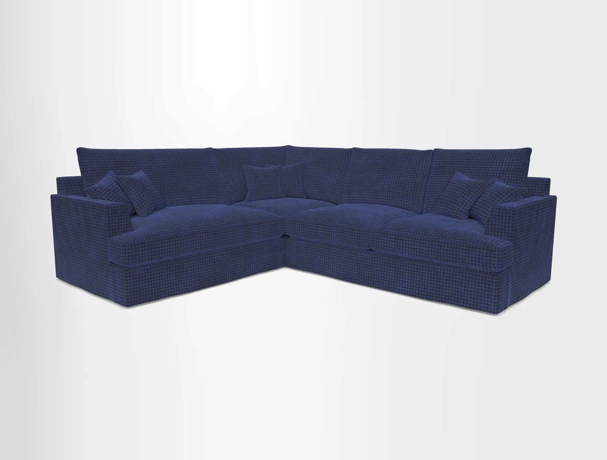 Slingsby Medium Fitted Cover Corner Unit RHF in Two Tone Plain Biscuit