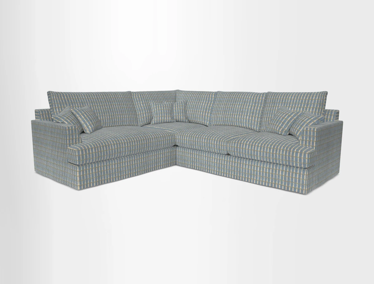Slingsby Medium Fitted Cover Corner Unit RHF in Two Tone Plain Biscuit