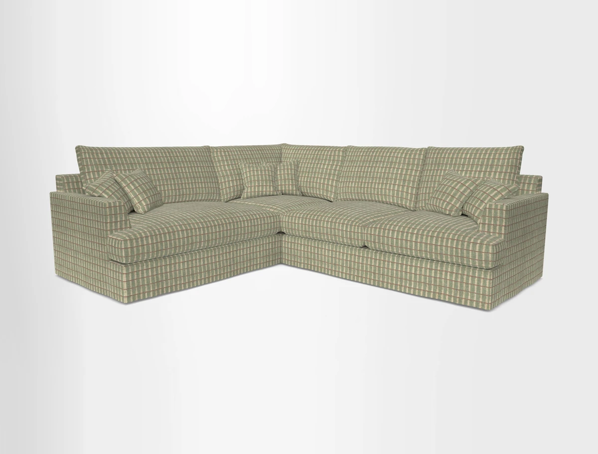 Slingsby Medium Fitted Cover Corner Unit RHF in Two Tone Plain Biscuit