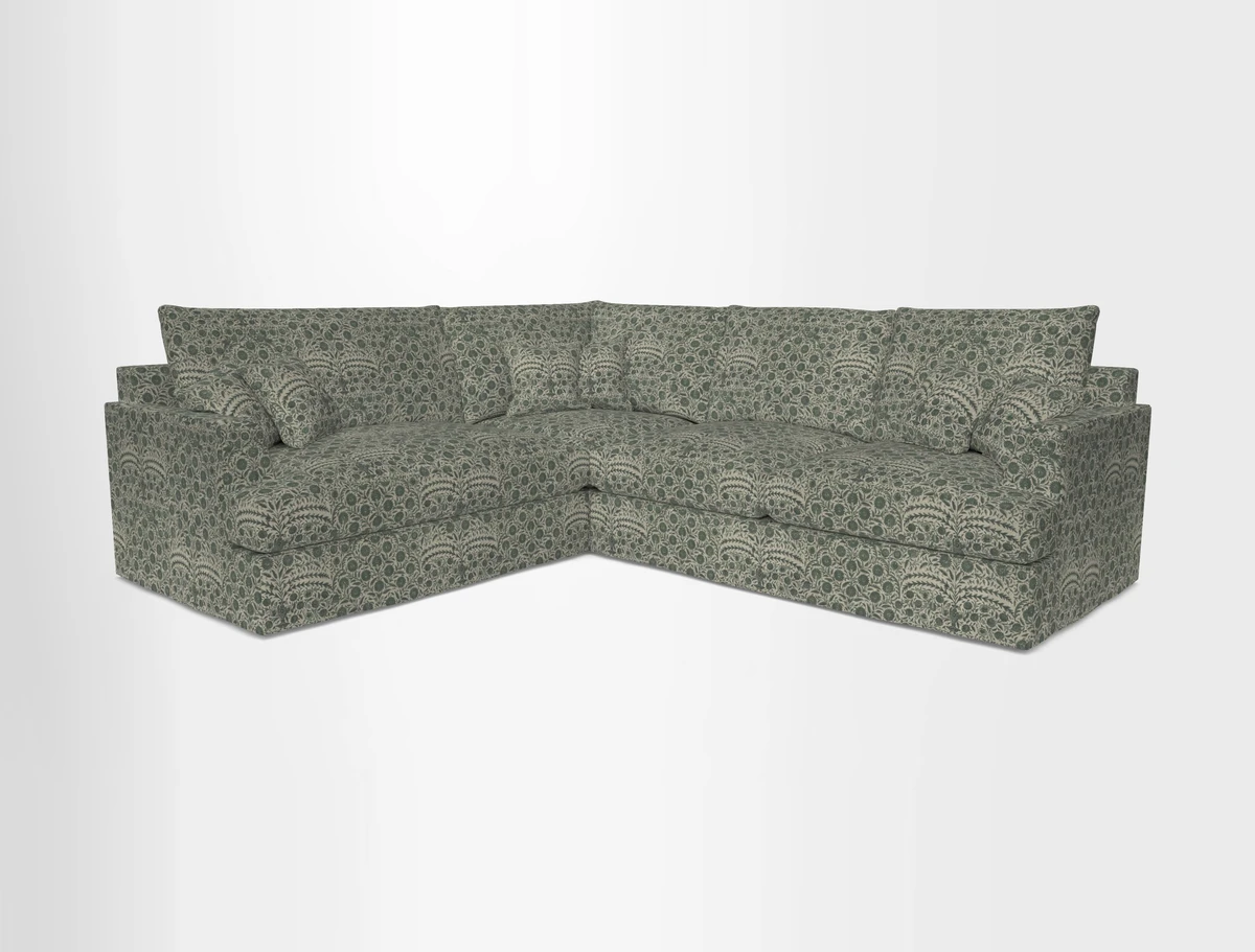 Slingsby Medium Fitted Cover Corner Unit RHF in Two Tone Plain Biscuit
