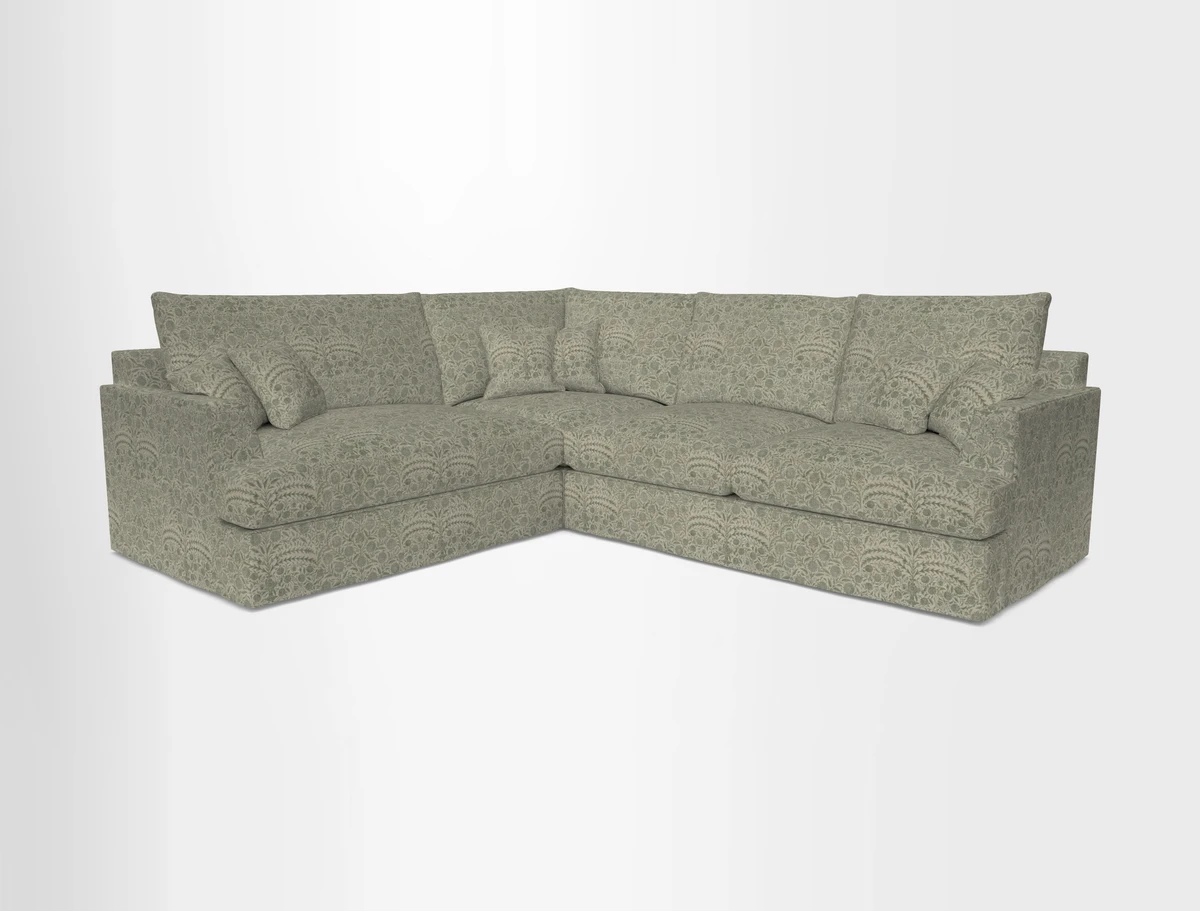 Slingsby Medium Fitted Cover Corner Unit RHF in Two Tone Plain Biscuit