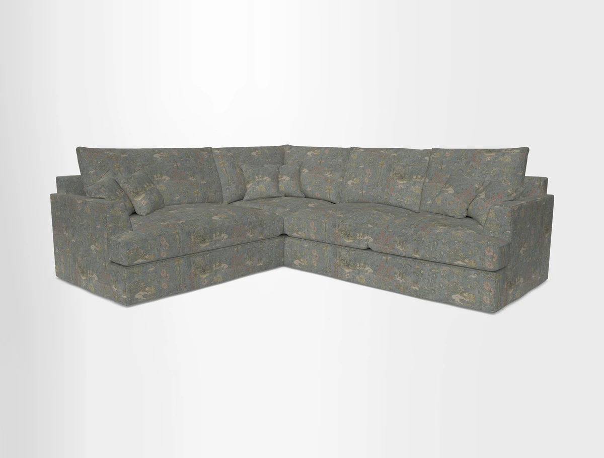 Slingsby Medium Fitted Cover Corner Unit RHF in Two Tone Plain Biscuit
