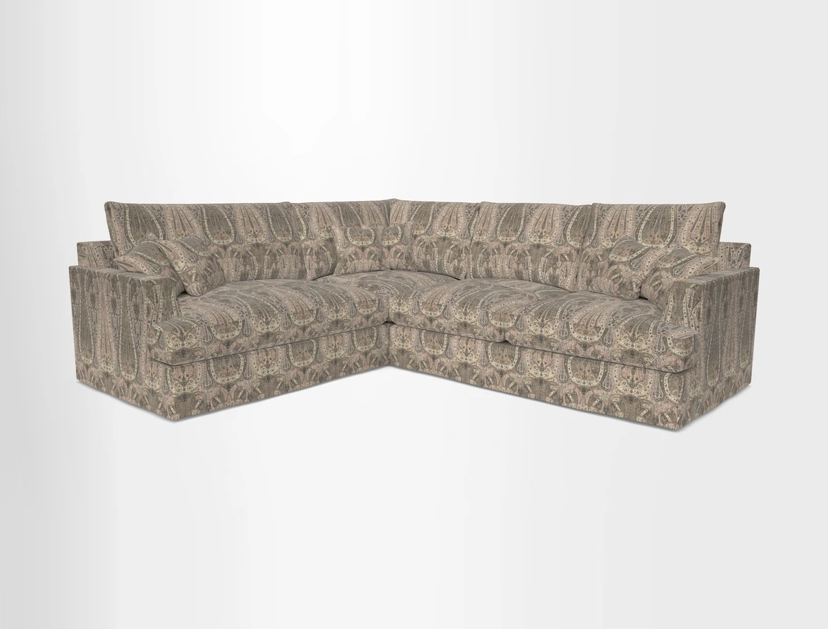 Slingsby Medium Fitted Cover Corner Unit RHF in Two Tone Plain Biscuit