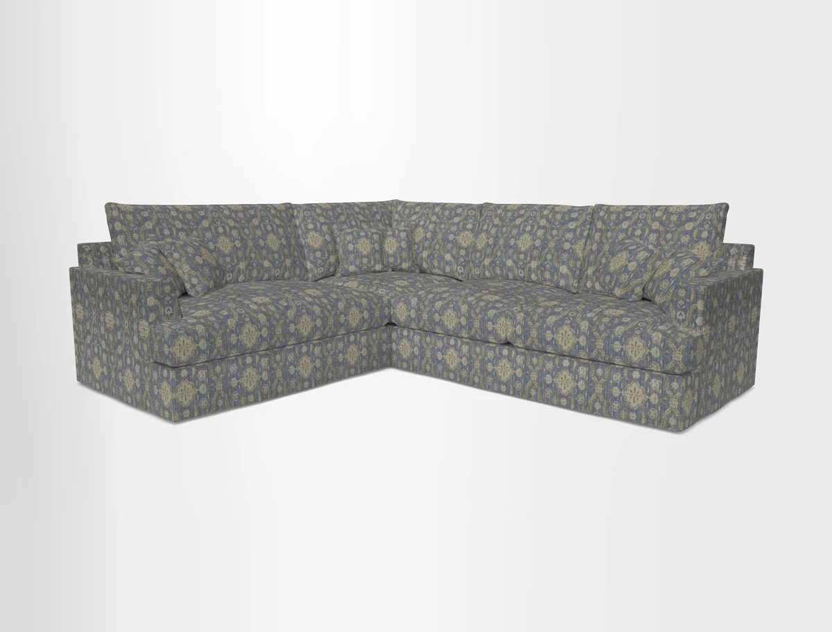 Slingsby Medium Fitted Cover Corner Unit RHF in Two Tone Plain Biscuit