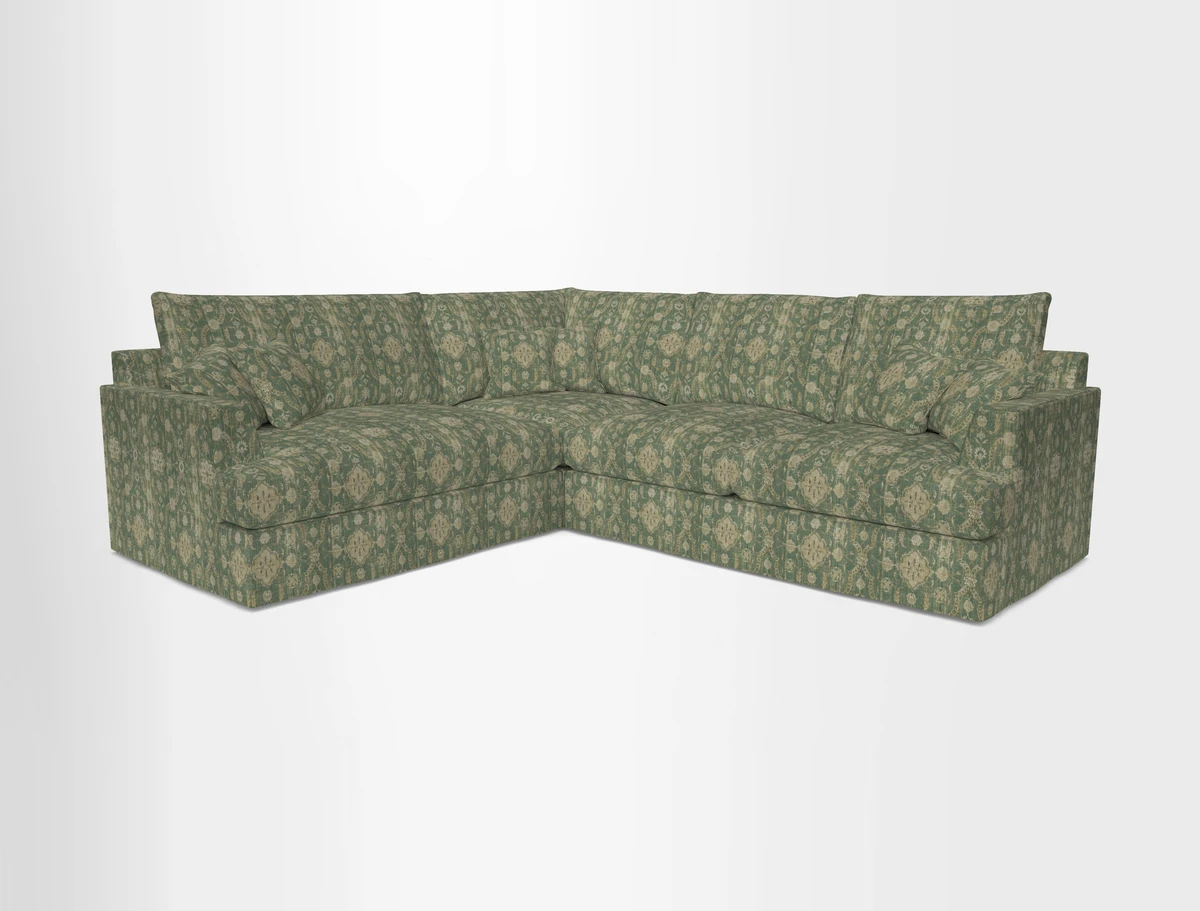 Slingsby Medium Fitted Cover Corner Unit RHF in Two Tone Plain Biscuit