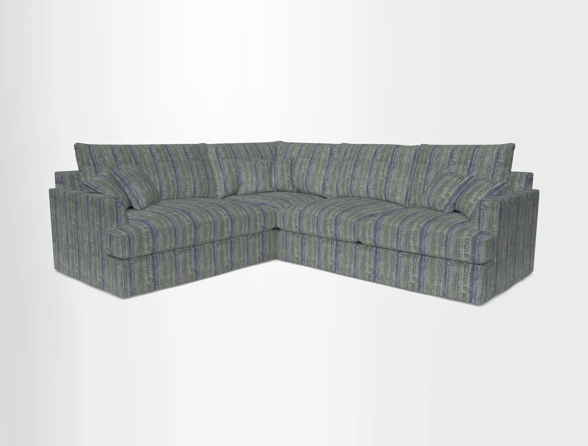 Slingsby Medium Fitted Cover Corner Unit RHF in Two Tone Plain Biscuit