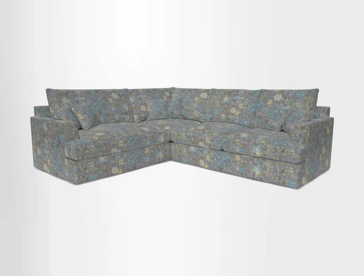 Slingsby Medium Fitted Cover Corner Unit RHF in Two Tone Plain Biscuit