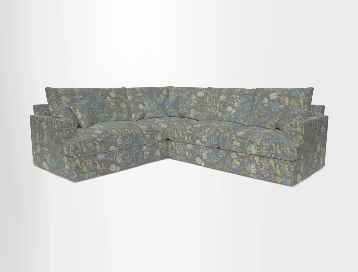 Slingsby Medium Fitted Cover Corner Unit RHF in Two Tone Plain Biscuit