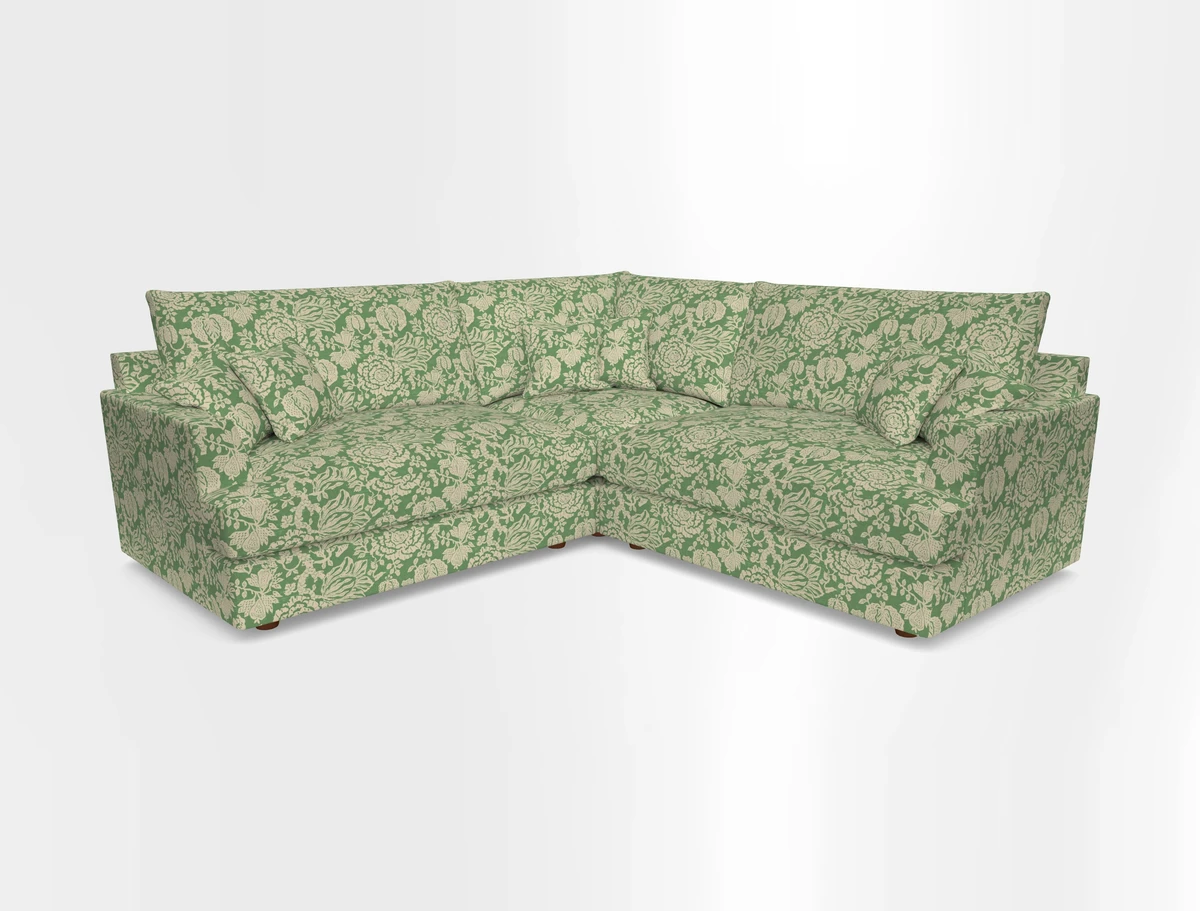 Slingsby Small Fitted Cover Corner Unit LHF & RHF in Two Tone Plain Biscuit.  Loose cover version available