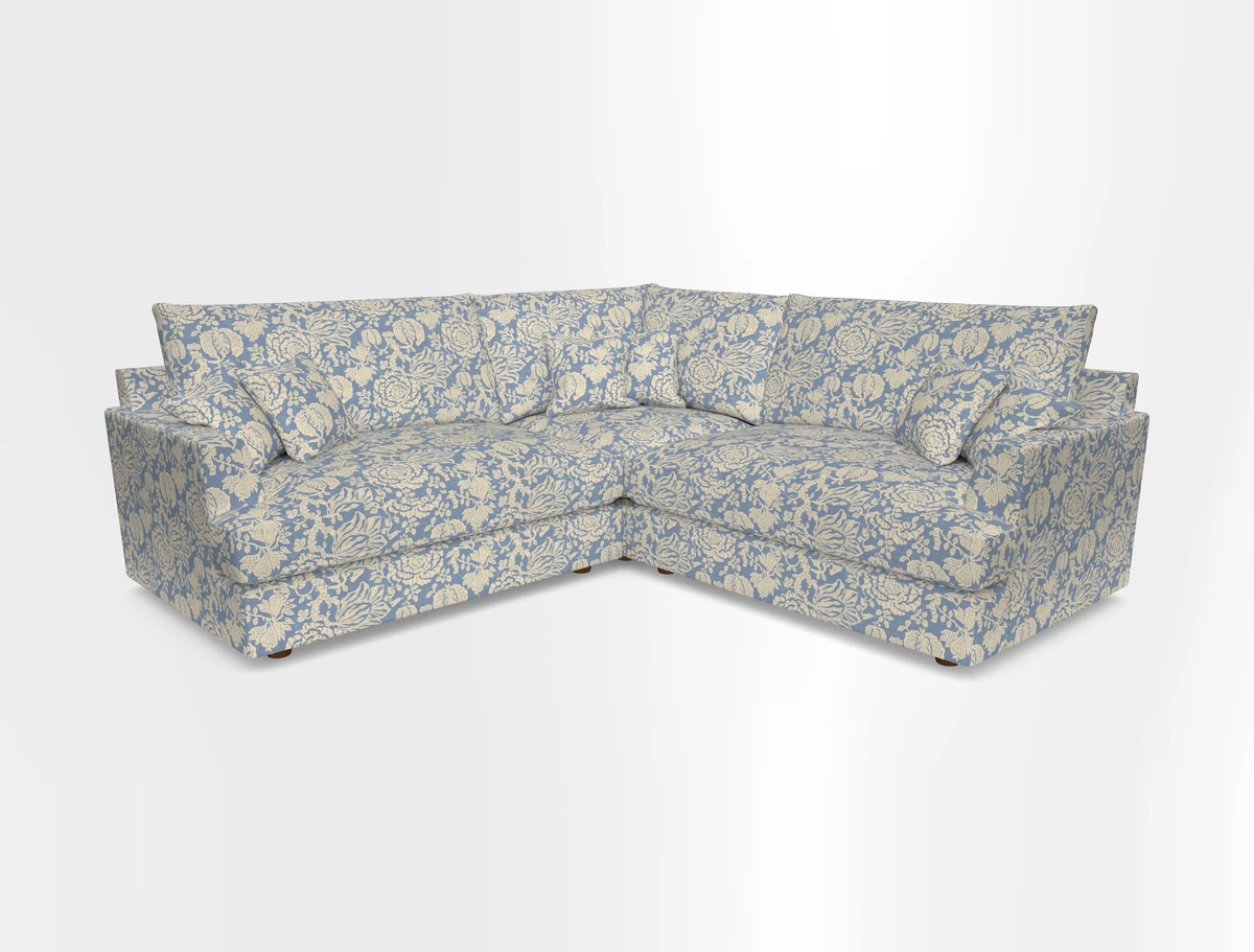 Slingsby Small Fitted Cover Corner Unit LHF & RHF in Two Tone Plain Biscuit.  Loose cover version available
