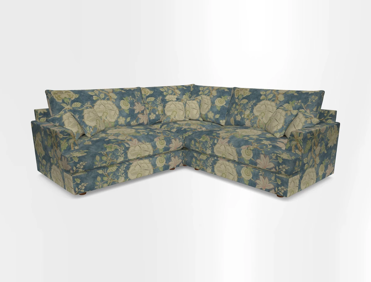 Slingsby Small Fitted Cover Corner Unit LHF & RHF in Two Tone Plain Biscuit.  Loose cover version available