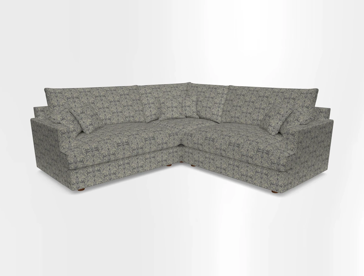 Slingsby Small Fitted Cover Corner Unit LHF & RHF in Two Tone Plain Biscuit.  Loose cover version available