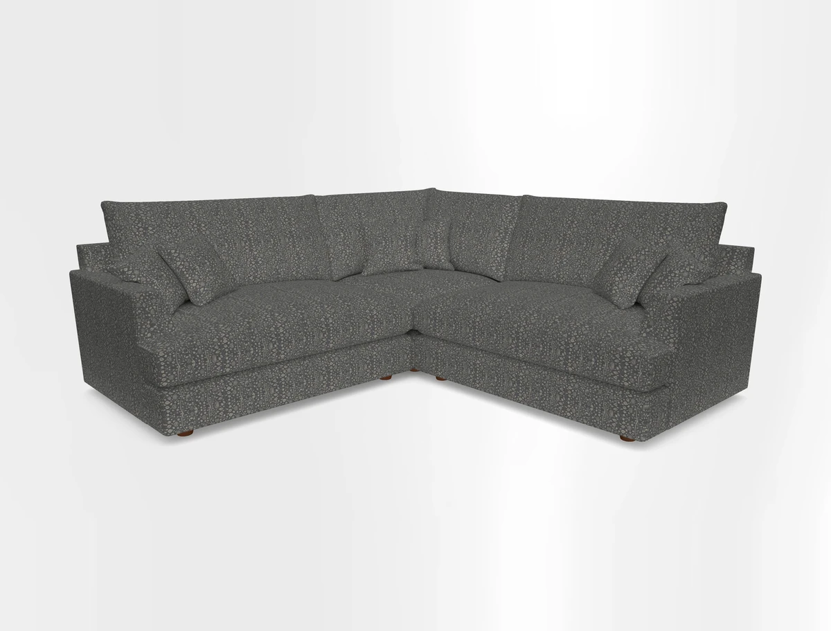 Slingsby Small Fitted Cover Corner Unit LHF & RHF in Two Tone Plain Biscuit.  Loose cover version available