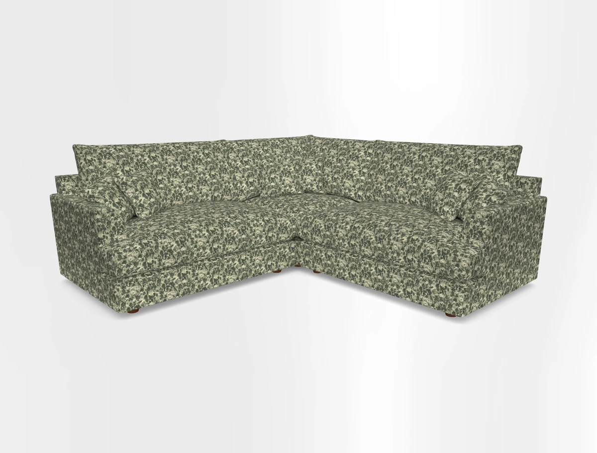 Slingsby Small Fitted Cover Corner Unit LHF & RHF in Two Tone Plain Biscuit.  Loose cover version available