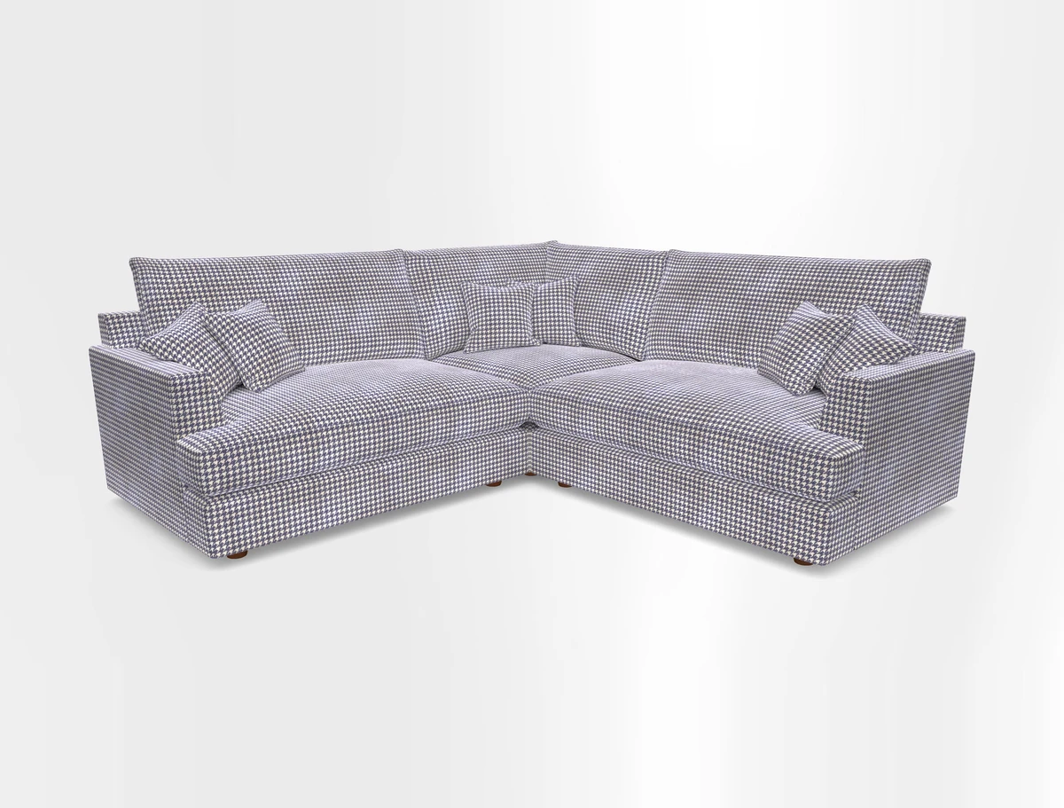 Slingsby Small Fitted Cover Corner Unit LHF & RHF in Two Tone Plain Biscuit.  Loose cover version available
