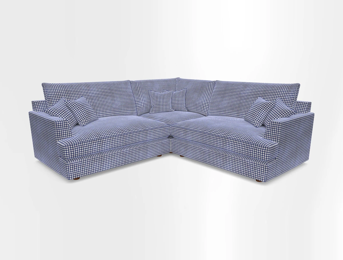 Slingsby Small Fitted Cover Corner Unit LHF & RHF in Two Tone Plain Biscuit.  Loose cover version available