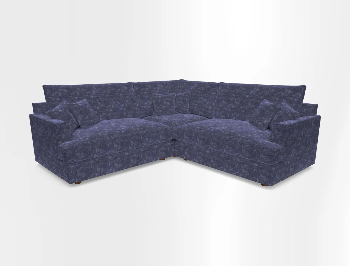 Slingsby Small Fitted Cover Corner Unit LHF & RHF in Two Tone Plain Biscuit.  Loose cover version available