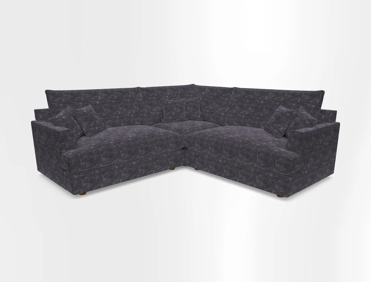 Slingsby Small Fitted Cover Corner Unit LHF & RHF in Two Tone Plain Biscuit.  Loose cover version available