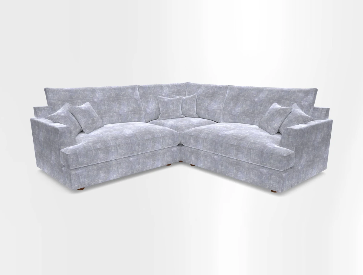 Slingsby Small Fitted Cover Corner Unit LHF & RHF in Two Tone Plain Biscuit.  Loose cover version available