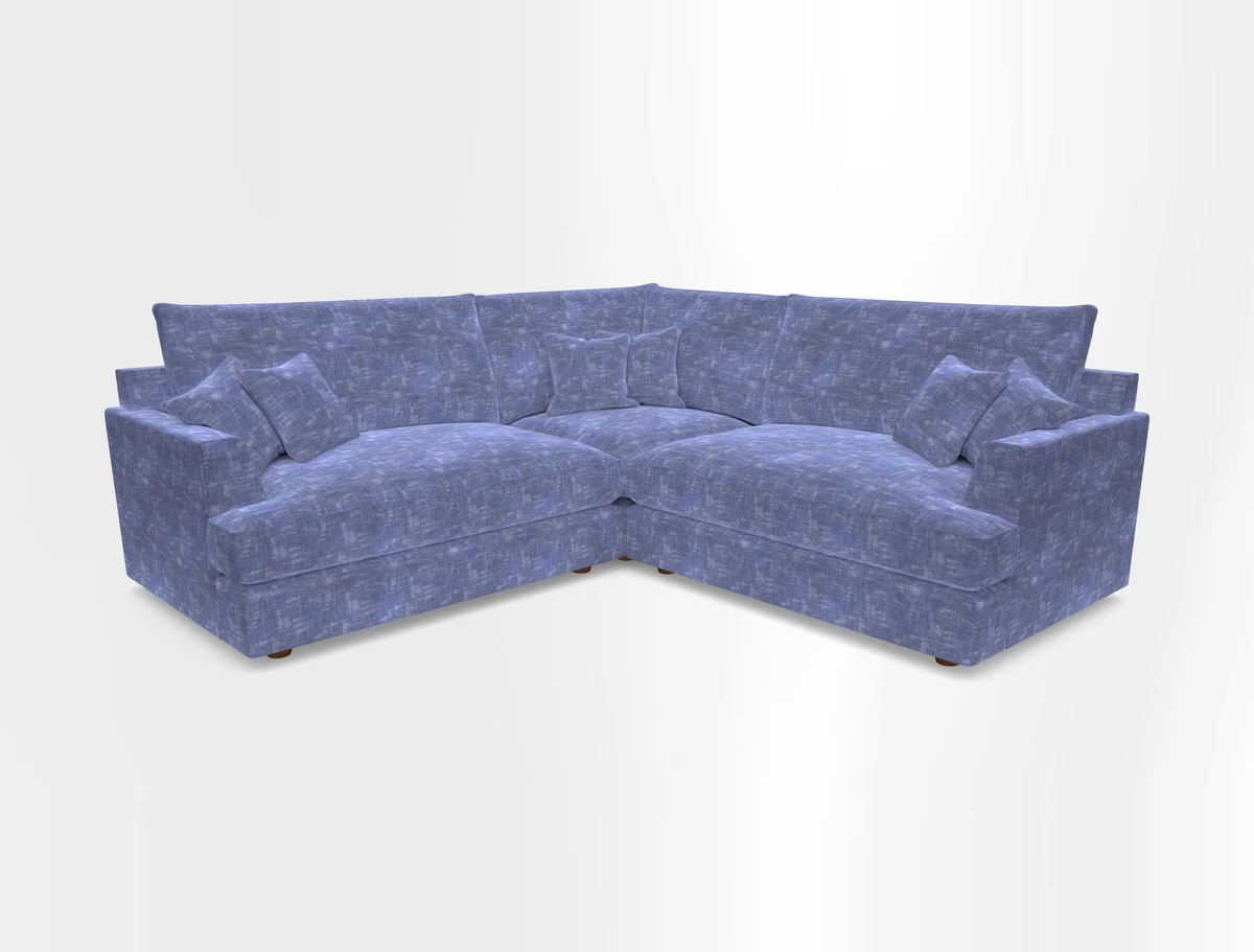 Slingsby Small Fitted Cover Corner Unit LHF & RHF in Two Tone Plain Biscuit.  Loose cover version available
