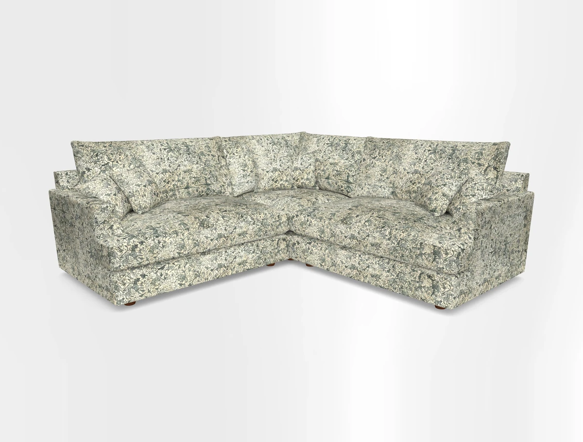 Slingsby Small Fitted Cover Corner Unit LHF & RHF in Two Tone Plain Biscuit.  Loose cover version available