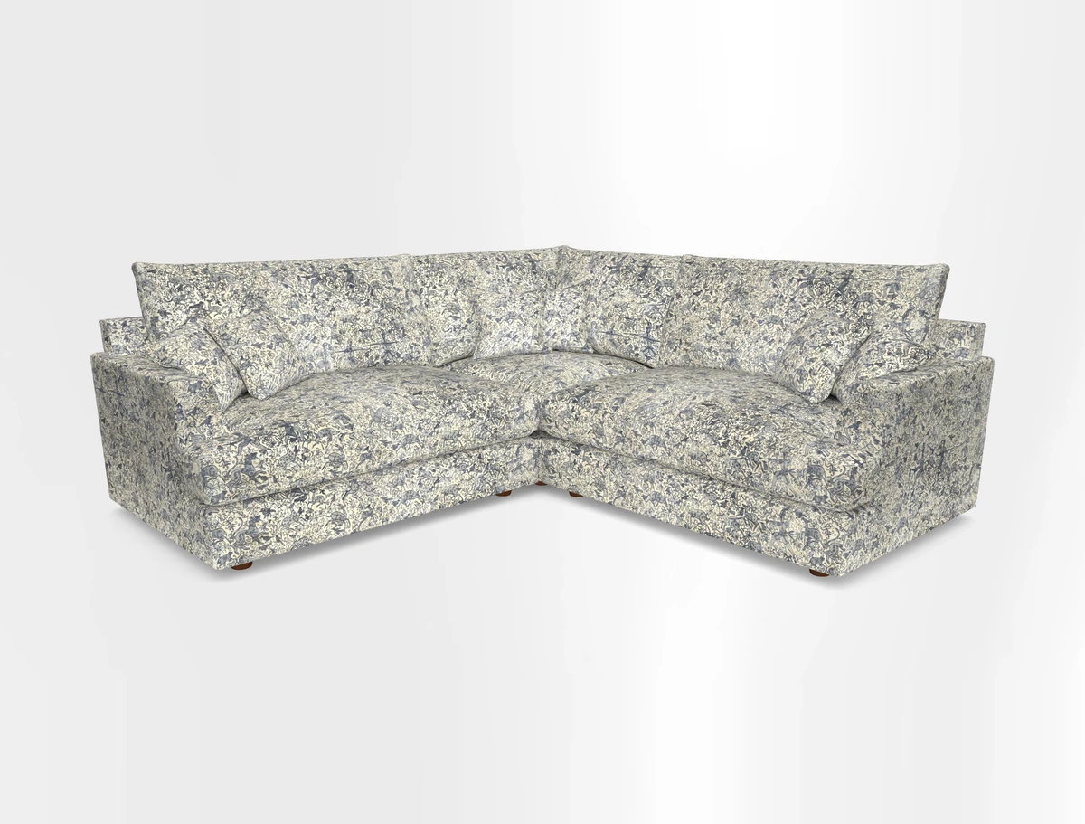 Slingsby Small Fitted Cover Corner Unit LHF & RHF in Two Tone Plain Biscuit.  Loose cover version available