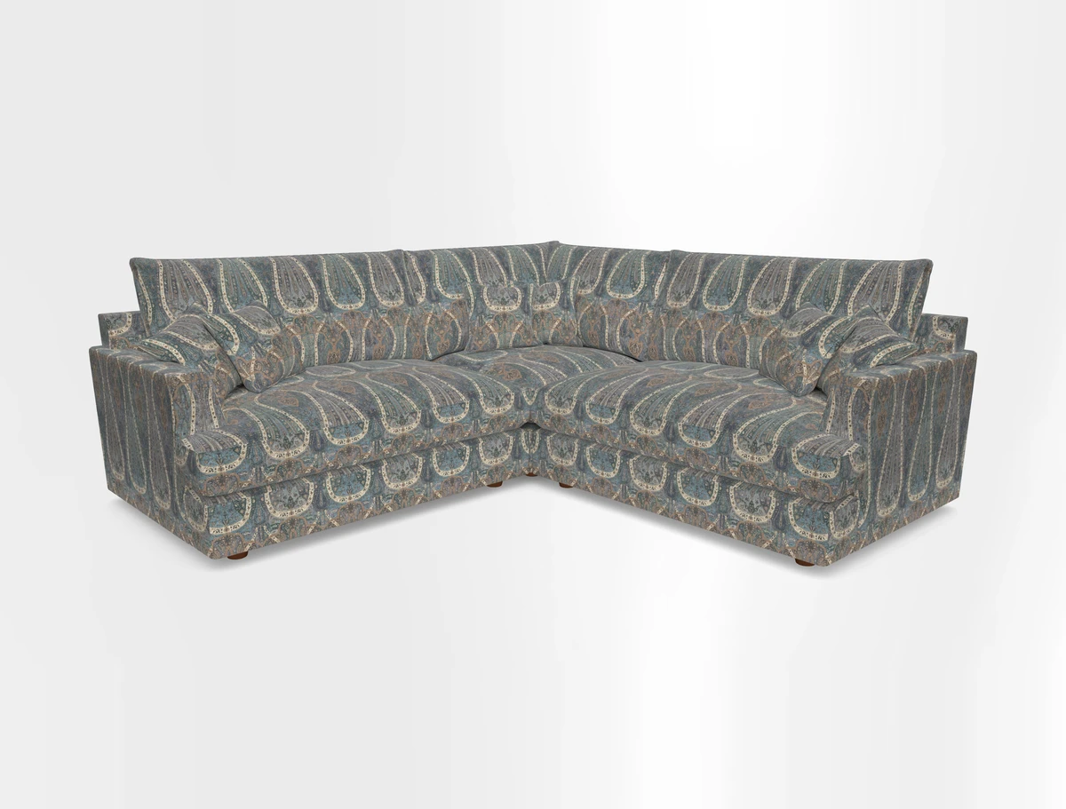 Slingsby Small Fitted Cover Corner Unit LHF & RHF in Two Tone Plain Biscuit.  Loose cover version available