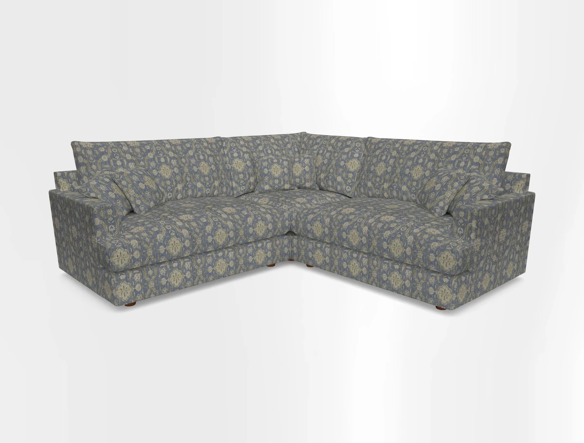 Slingsby Small Fitted Cover Corner Unit LHF & RHF in Two Tone Plain Biscuit.  Loose cover version available