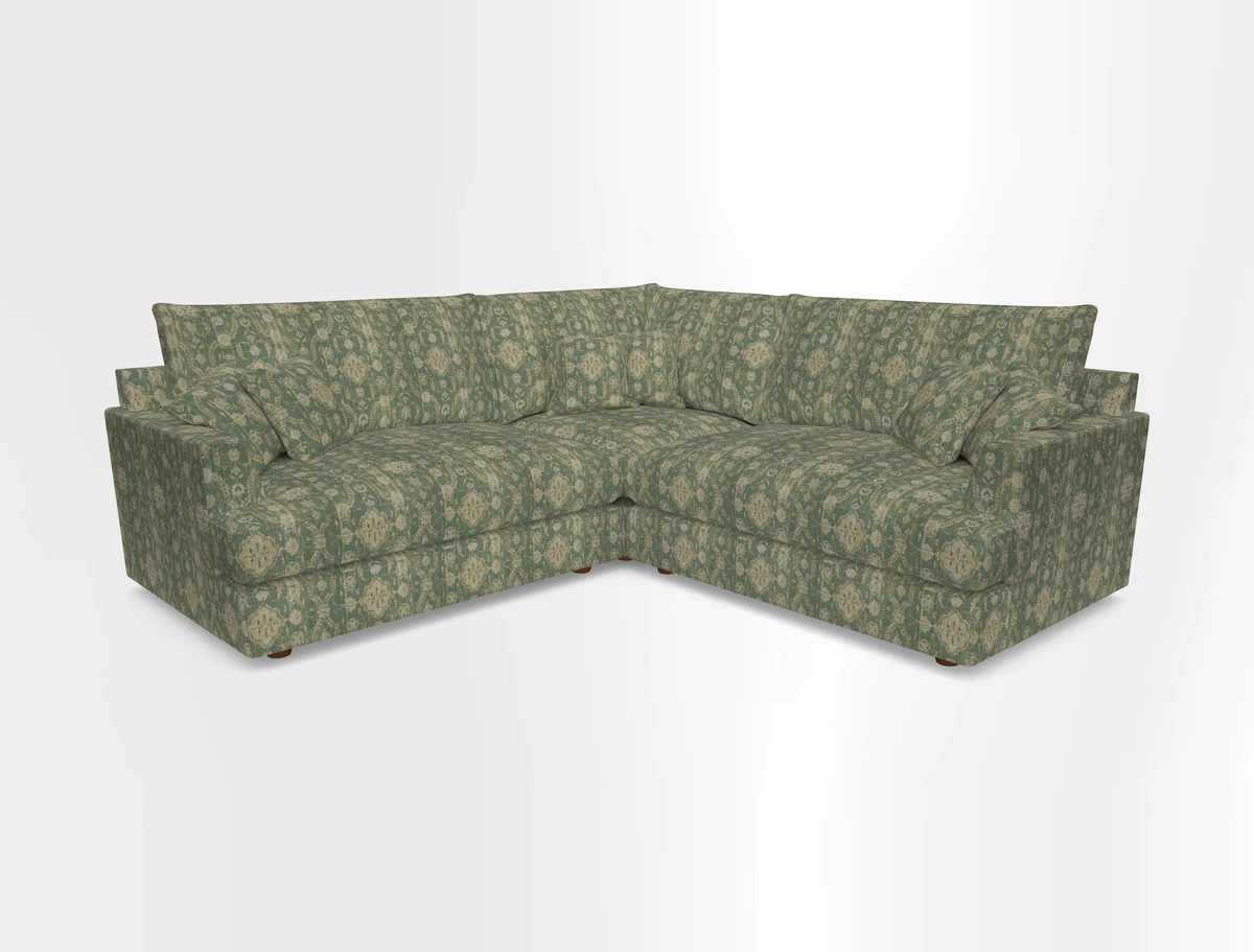 Slingsby Small Fitted Cover Corner Unit LHF & RHF in Two Tone Plain Biscuit.  Loose cover version available