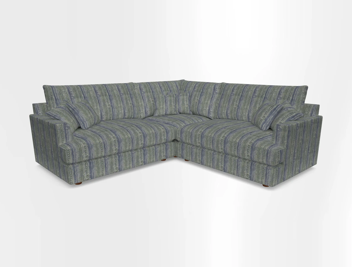 Slingsby Small Fitted Cover Corner Unit LHF & RHF in Two Tone Plain Biscuit.  Loose cover version available
