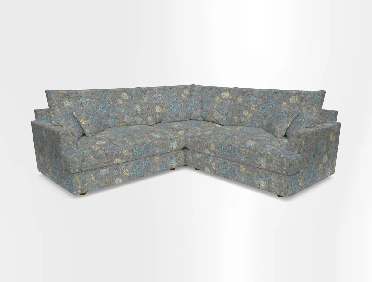Slingsby Small Fitted Cover Corner Unit LHF & RHF in Two Tone Plain Biscuit.  Loose cover version available