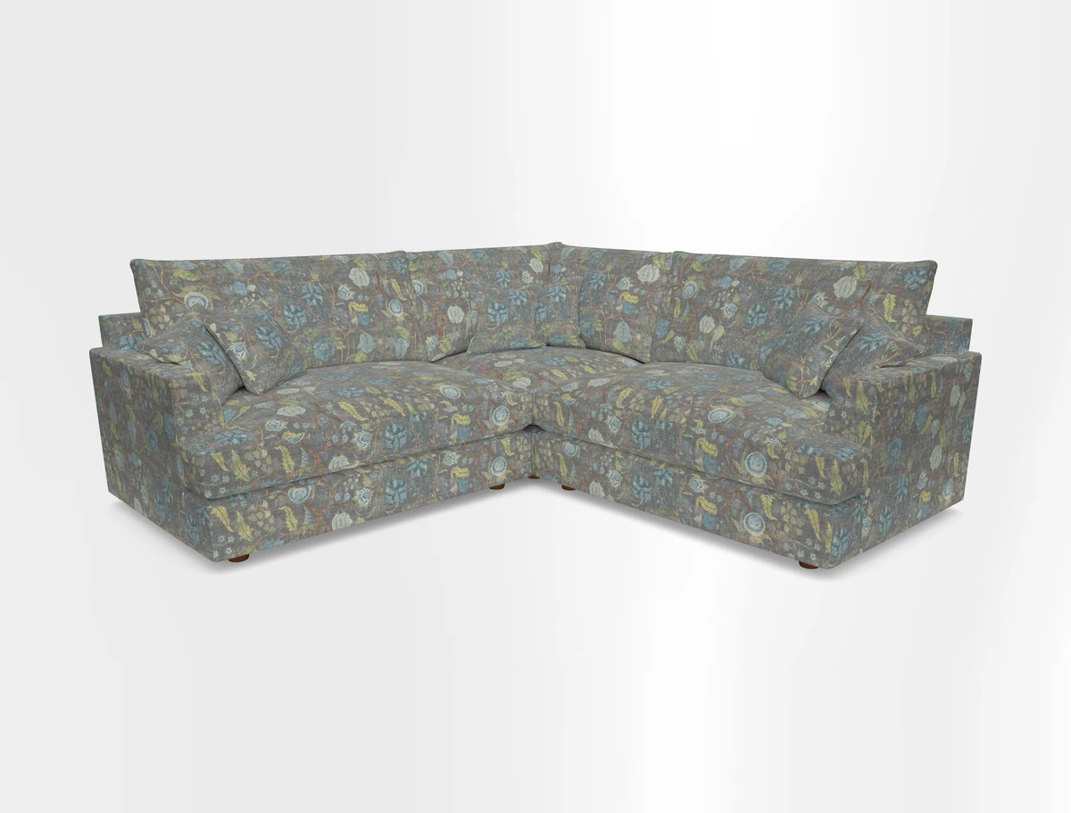Slingsby Small Fitted Cover Corner Unit LHF & RHF in Two Tone Plain Biscuit.  Loose cover version available