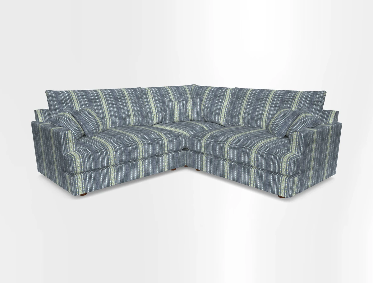 Slingsby Small Fitted Cover Corner Unit LHF & RHF in Two Tone Plain Biscuit.  Loose cover version available