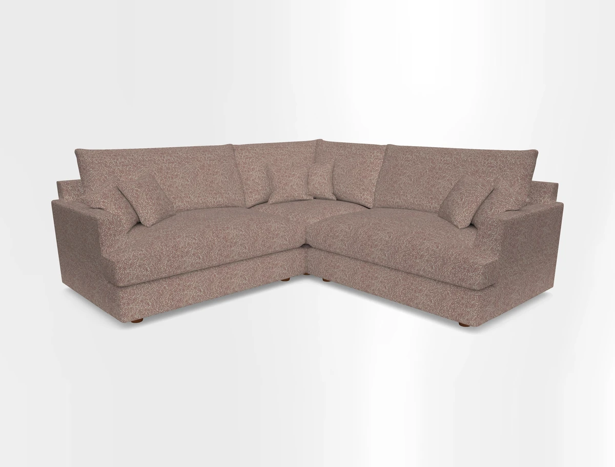 Slingsby Small Fitted Cover Corner Unit LHF & RHF in Two Tone Plain Biscuit.  Loose cover version available