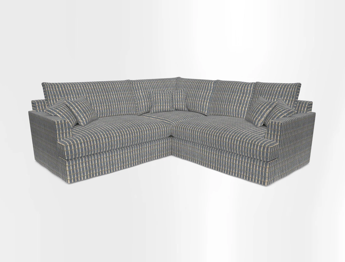 Slingsby Small Fitted Cover Corner Unit LHF & RHF in Two Tone Plain Biscuit.  Loose cover version available