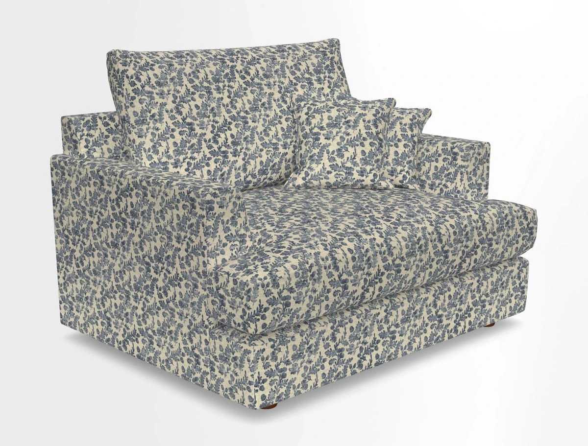 Slingsby Snuggler Fitted Cover Sofa in Two Tone Plain Biscuit.  Loose cover version available