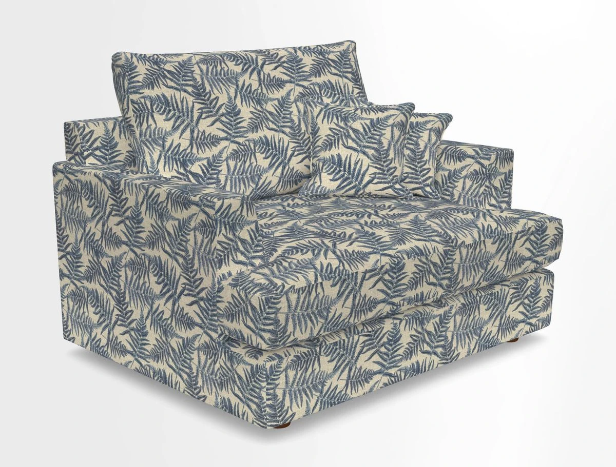 Slingsby Snuggler Fitted Cover Sofa in Two Tone Plain Biscuit.  Loose cover version available
