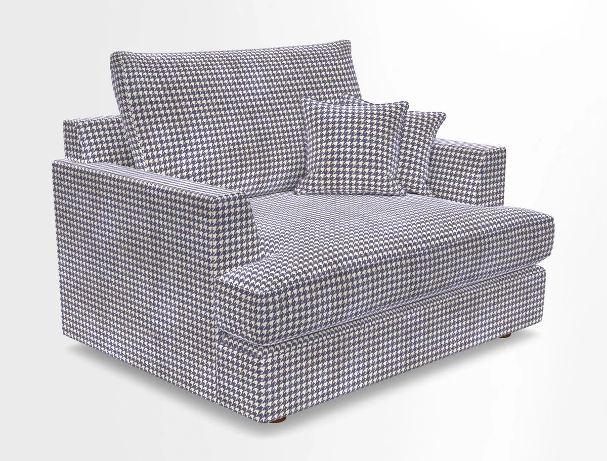 Slingsby Snuggler Fitted Cover Sofa in Two Tone Plain Biscuit.  Loose cover version available