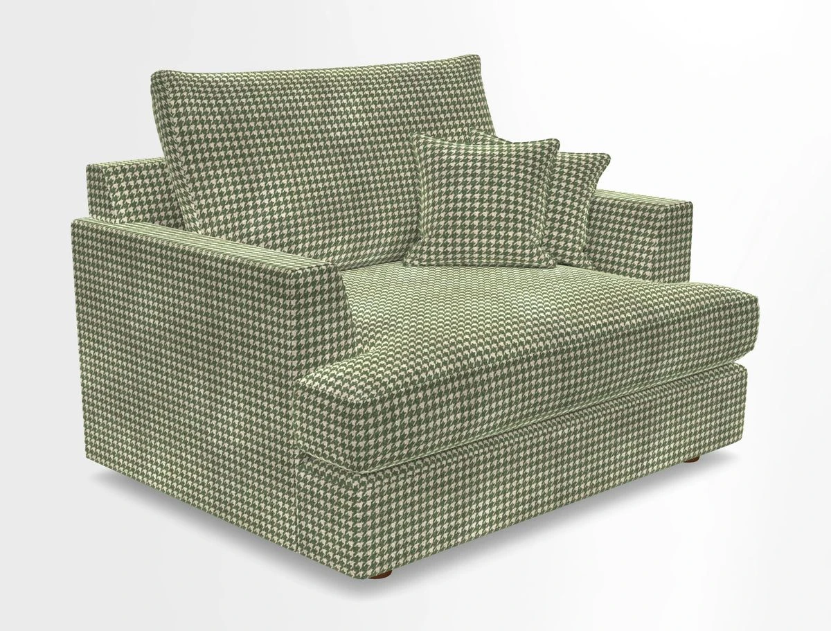 Slingsby Snuggler Fitted Cover Sofa in Two Tone Plain Biscuit.  Loose cover version available