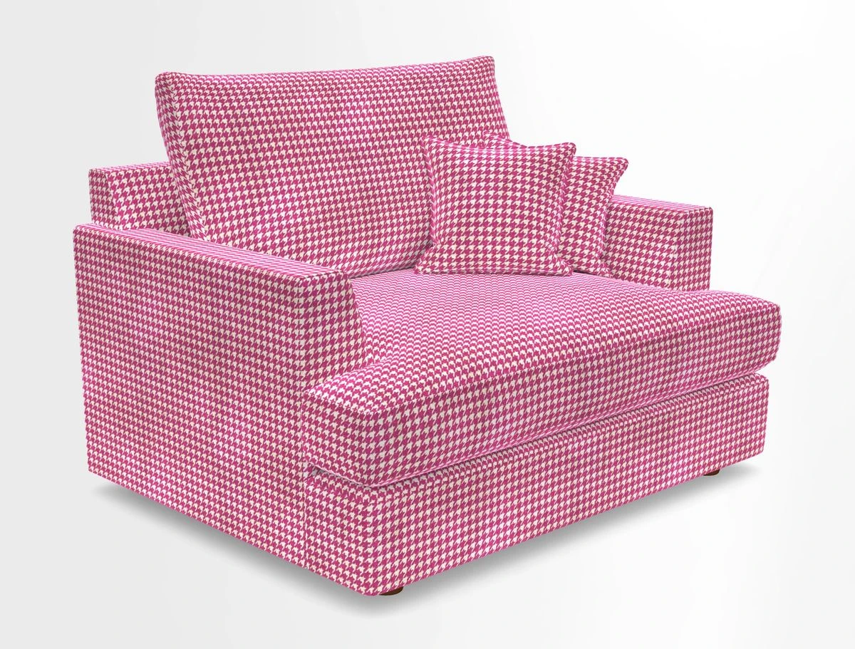 Slingsby Snuggler Fitted Cover Sofa in Two Tone Plain Biscuit.  Loose cover version available